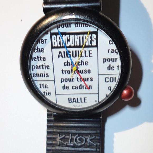 ALAIN SILBERSTEIN VINTAGE DESIGNER KLOK WATCH